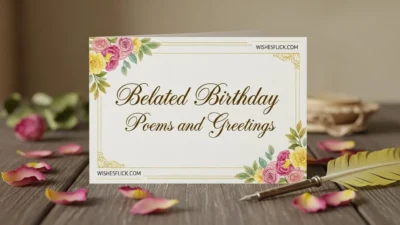 Belated Birthday Poems and Greetings