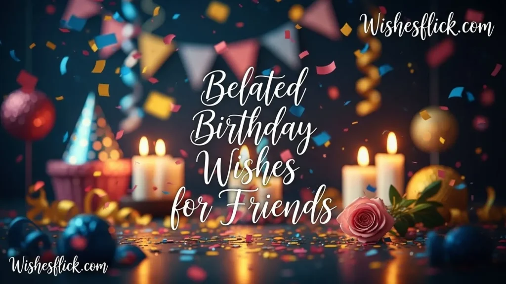 Belated Birthday Wishes for Friends