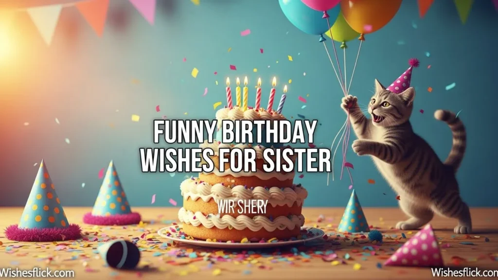 Funny Birthday Wishes for Sister