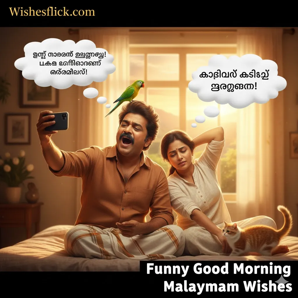 Funny Good Morning Malayalam Wishes