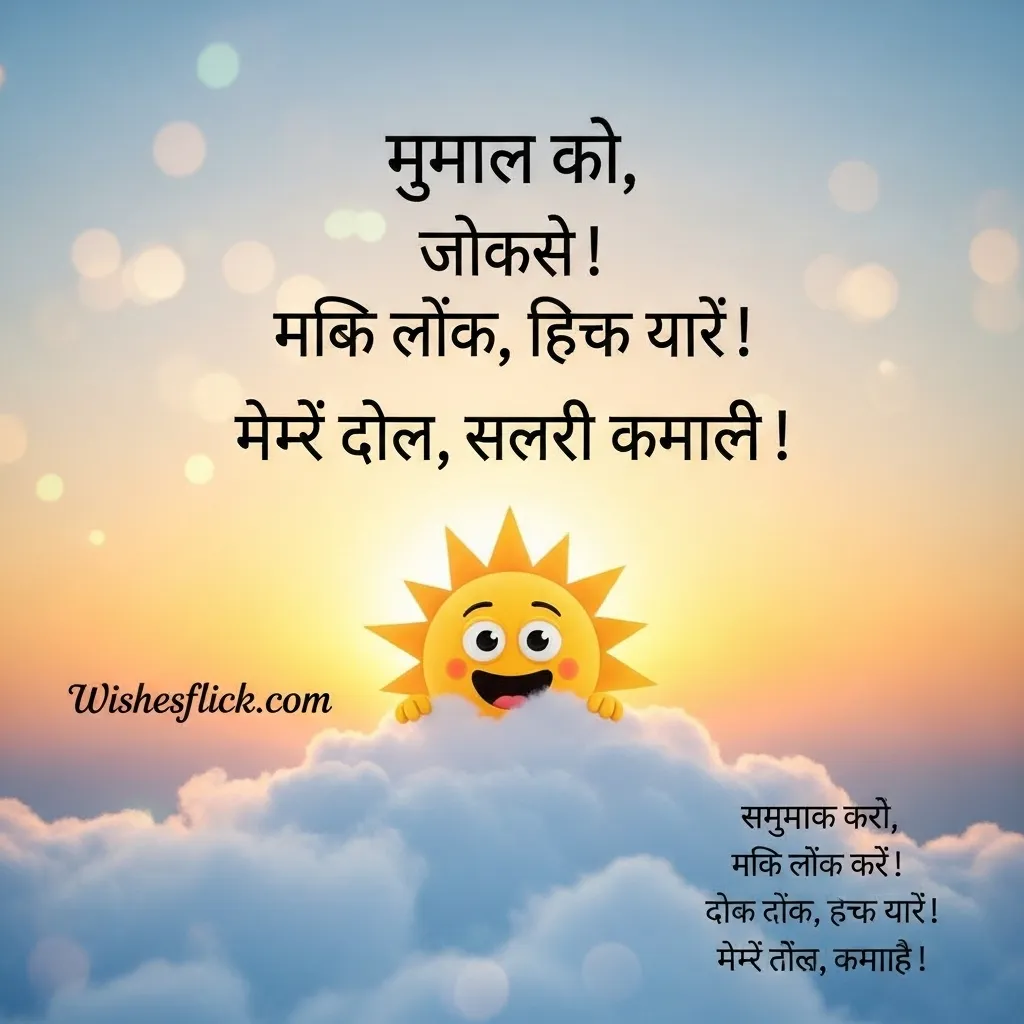 Funny Good Morning Wishes in Hindi