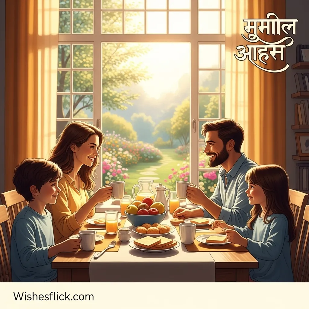 Good Morning Wishes in Hindi for Family