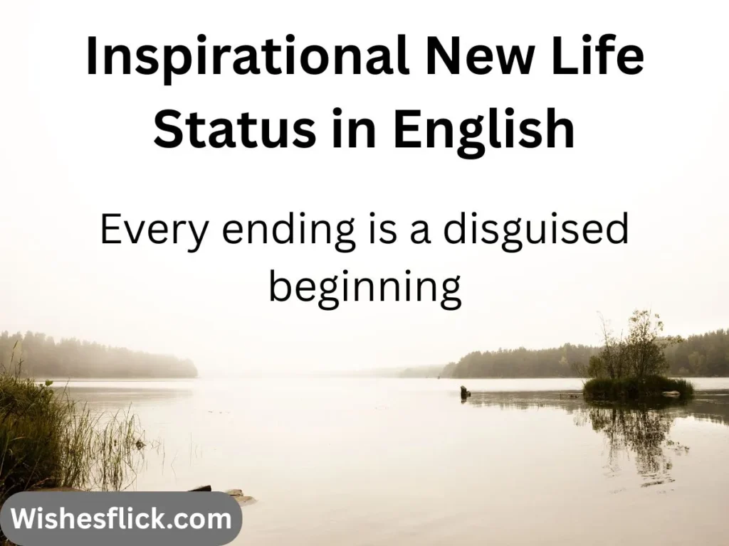 Inspirational New Life Status in English