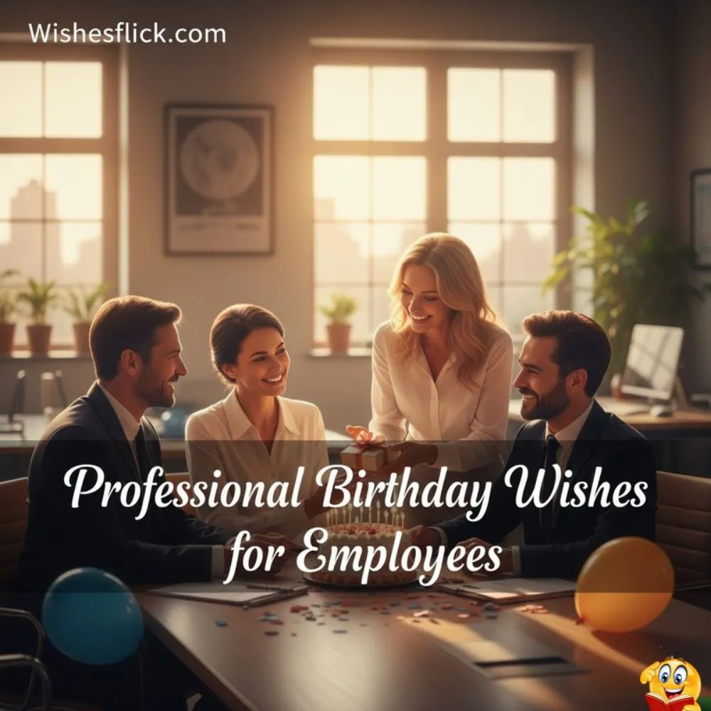 Professional Birthday Wishes for Employees