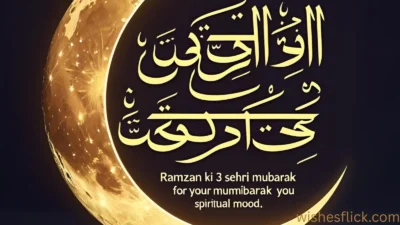 Ramzan Ki 3 Sehri Mubarak Wishes Quotes