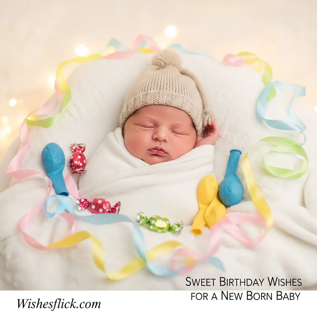 Sweet Birthday Wishes for a New Born Baby