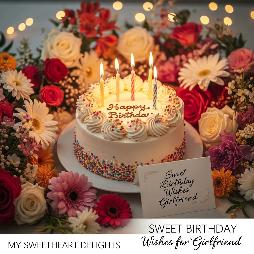 Sweet Birthday Wishes for Girlfriend