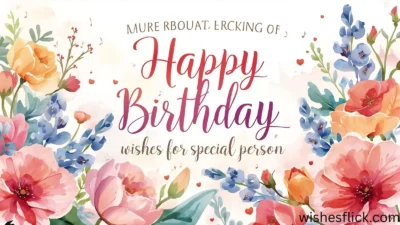 Heart Touching Birthday Wishes for Special Person