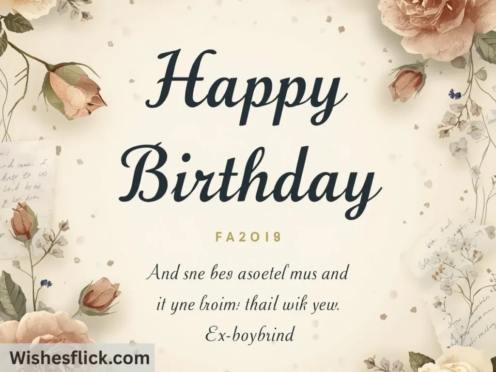 Emotional Birthday Quotes for Ex-Boyfriend