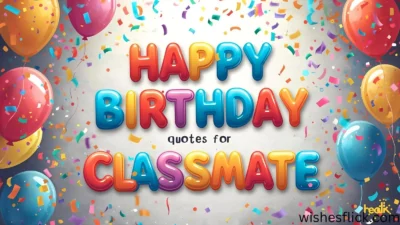 Happy Birthday Quotes for Classmate