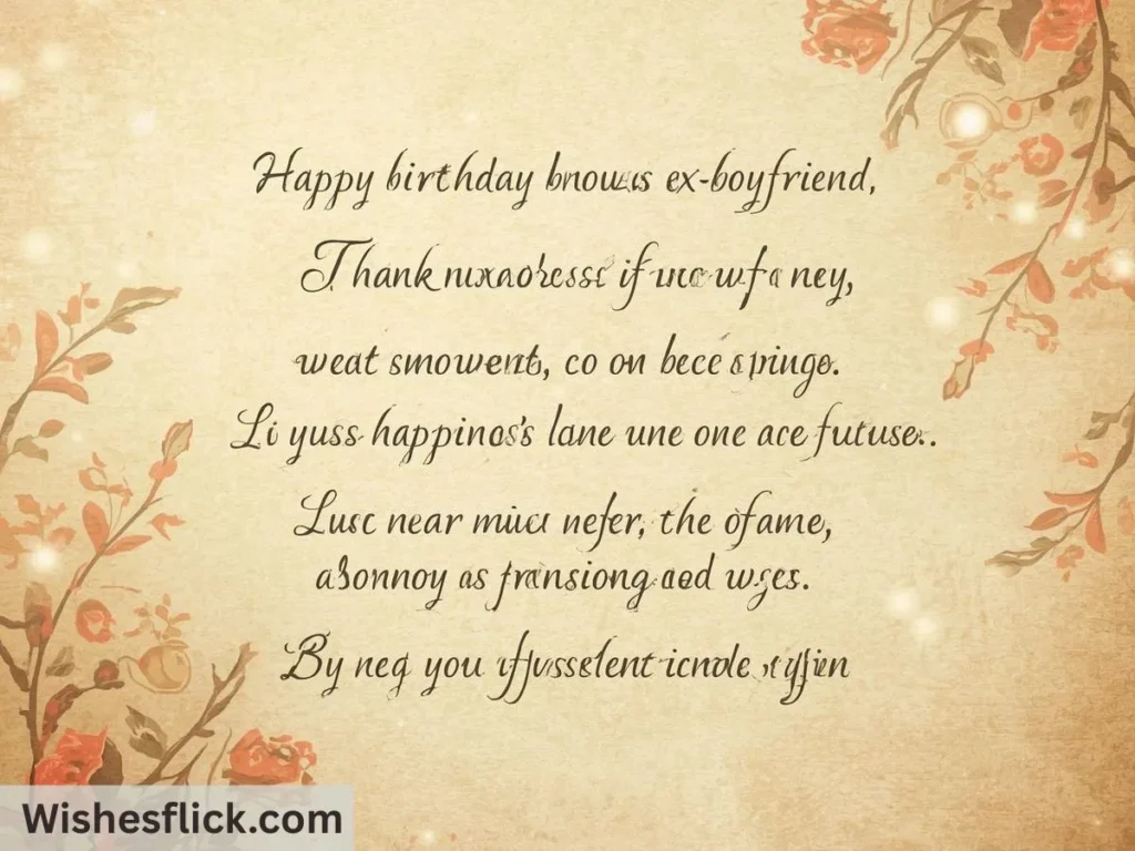 Heartfelt Birthday Quotes for Ex-Boyfriend