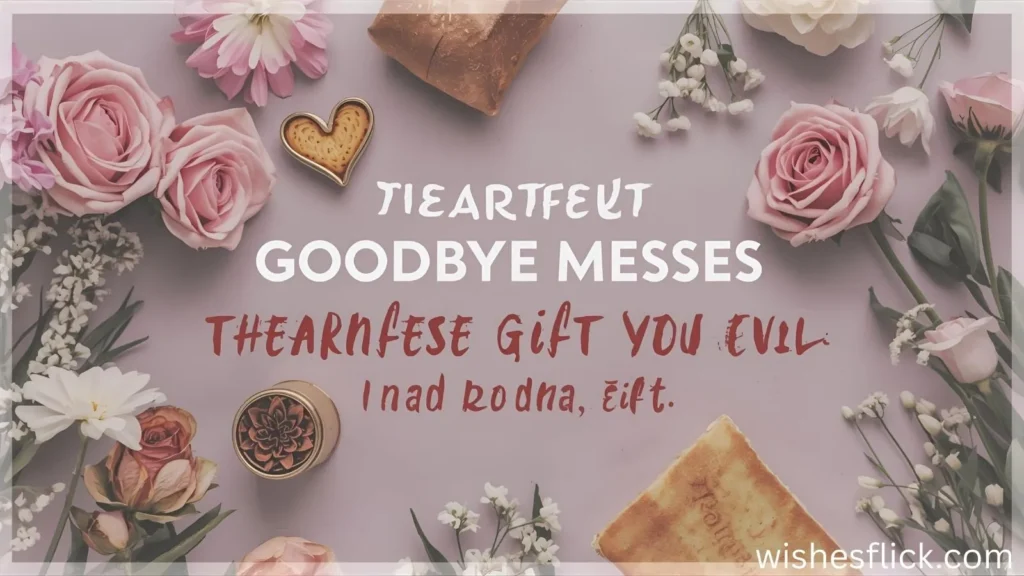 Heartfelt Goodbye Messages to Express Gratitude