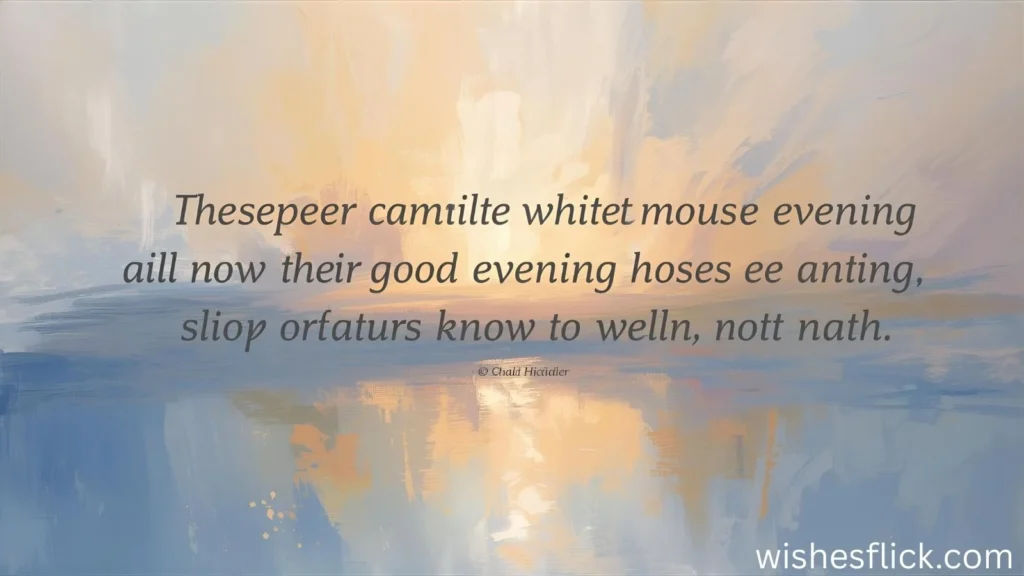 Inspirational Good Evening Quotes