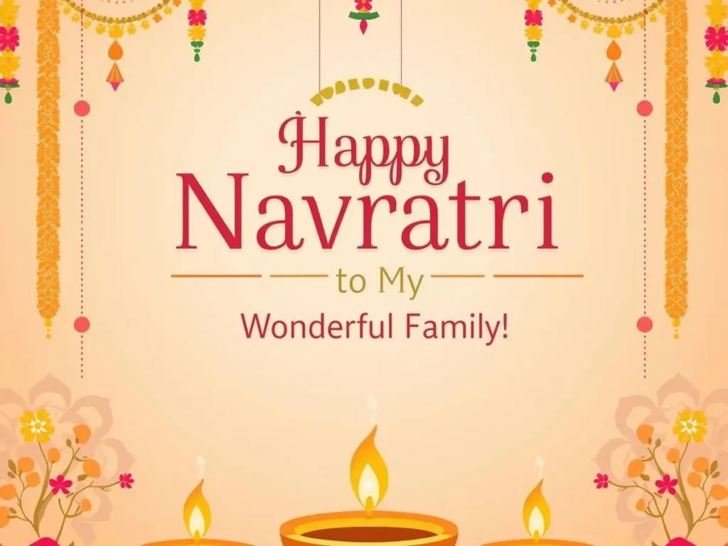 Navratri Wishes for Family