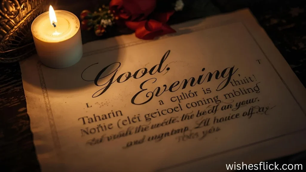 Romantic Good Evening Quotes