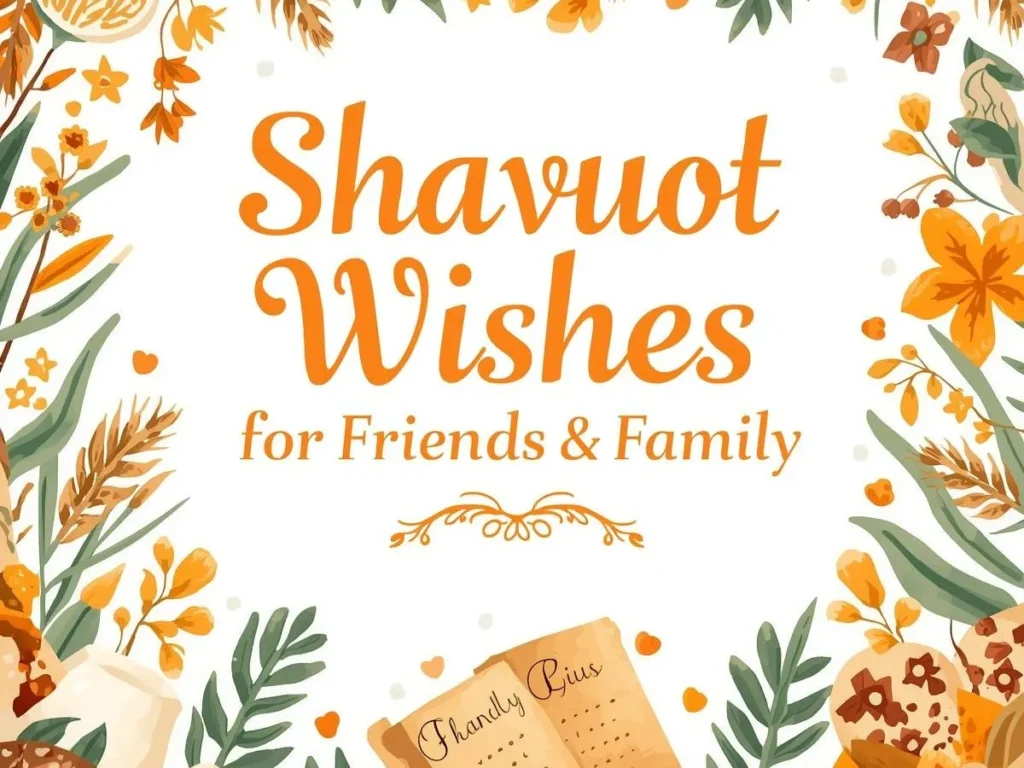 Shavuot Wishes for Friends & Family