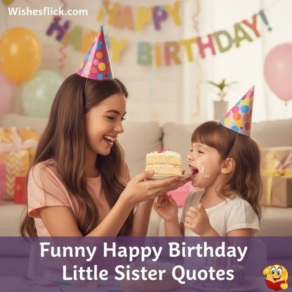Funny Happy Birthday Little Sister Quotes
