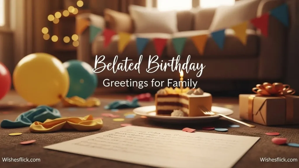 Belated Birthday Greetings for Family