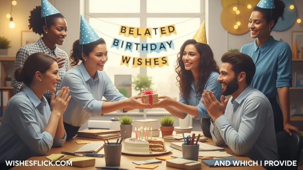 Belated Birthday Wishes for Colleagues