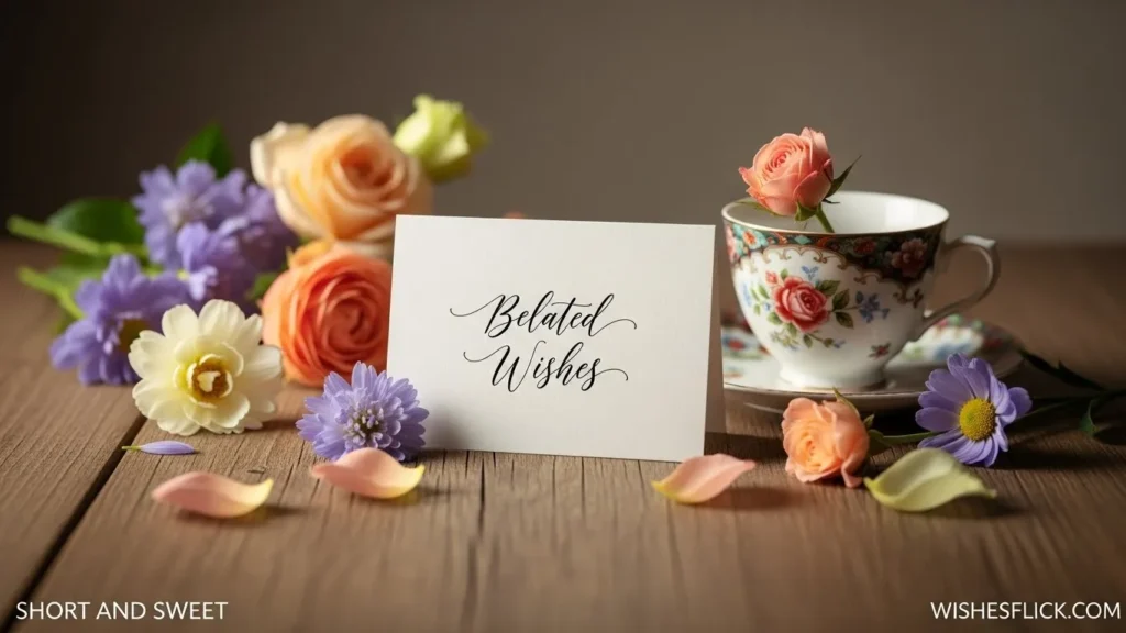 Short and Sweet Belated Wishes