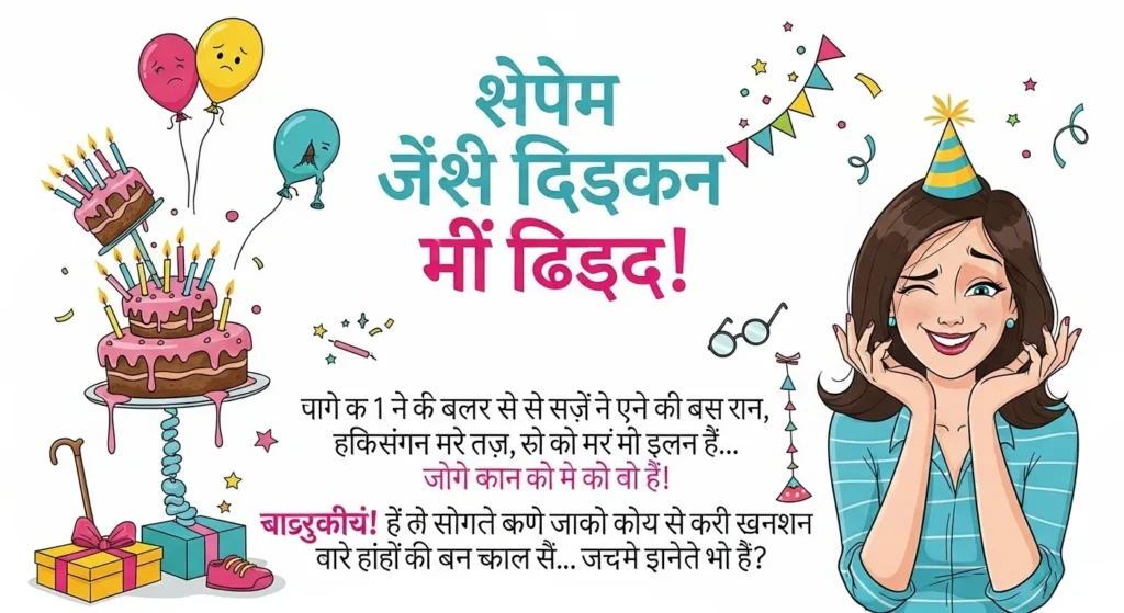 Funny Birthday Wishes for Female Friend in Hindi