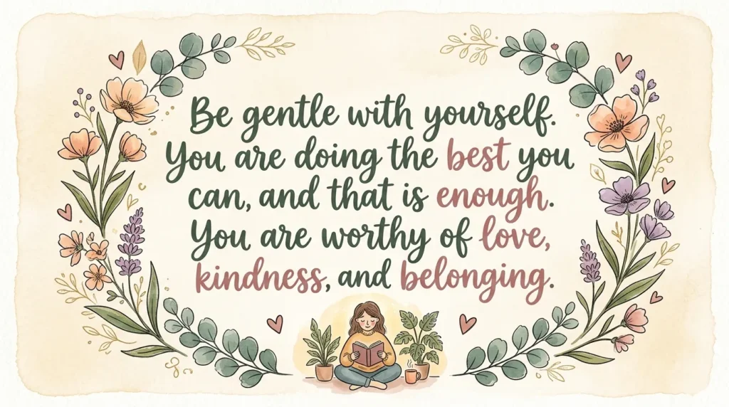 Self Love Positive Message for Myself